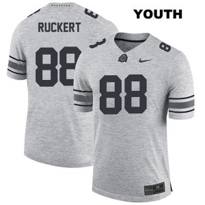 Youth NCAA Ohio State Buckeyes Jeremy Ruckert #88 College Stitched Authentic Nike Gray Football Jersey MV20R04PU